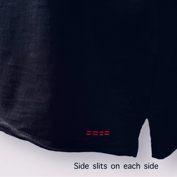 Peace Love World Long Sleeve Cut Out Tee. Black. Size 1X. - Picture 11 of 15